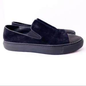 Vince Women's Platform Sneakers Shoes Size 8 Suede Black On Black